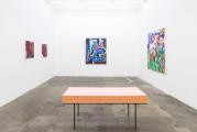 Claudia Piepenbrock: Bänke [2-teilig], 2017, Stahl, Schaumstoff, je 65 x 50 x 150 cm

